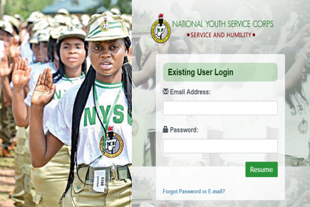 How To Login To NYSC Portal