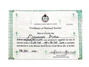Understanding the NYSC Certificate Number
